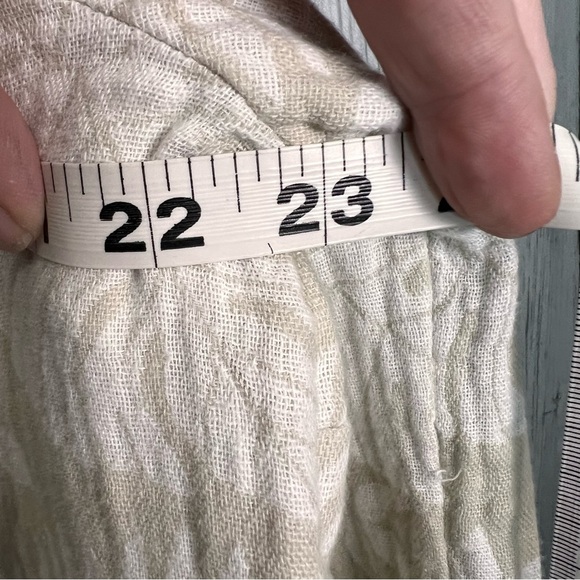 Tahari Linen Cotton Blend Tropical Leaf Open Front Jacket Size XL - Picture 4 of 6